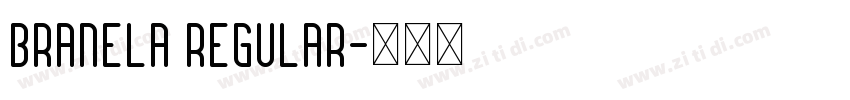 Branela Regular字体转换